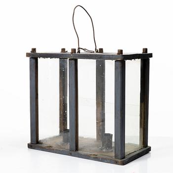 Lantern for two candles, folk art, 19th century.