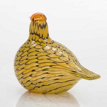 Oiva Toikka, a glass bird signed O. Taoikka Nuutajärvi.