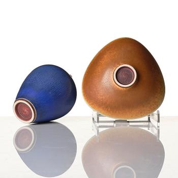 Berndt Friberg, a miniature stoneware vase and bowl, Gustavsberg Studio 1964-65.