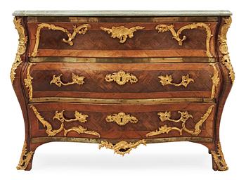 1459. A Swedish Rococo commode by C Linning, master 1744, not signed.
