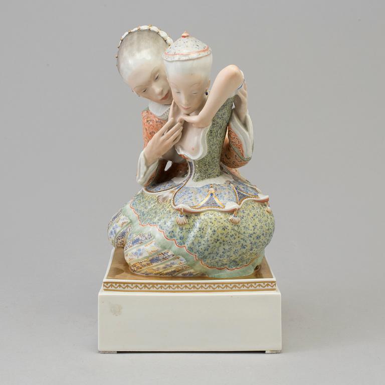 A Gerhard Henning porcelain figure, Royal Copenhagen, Denmark, 1922. Not first quality.
