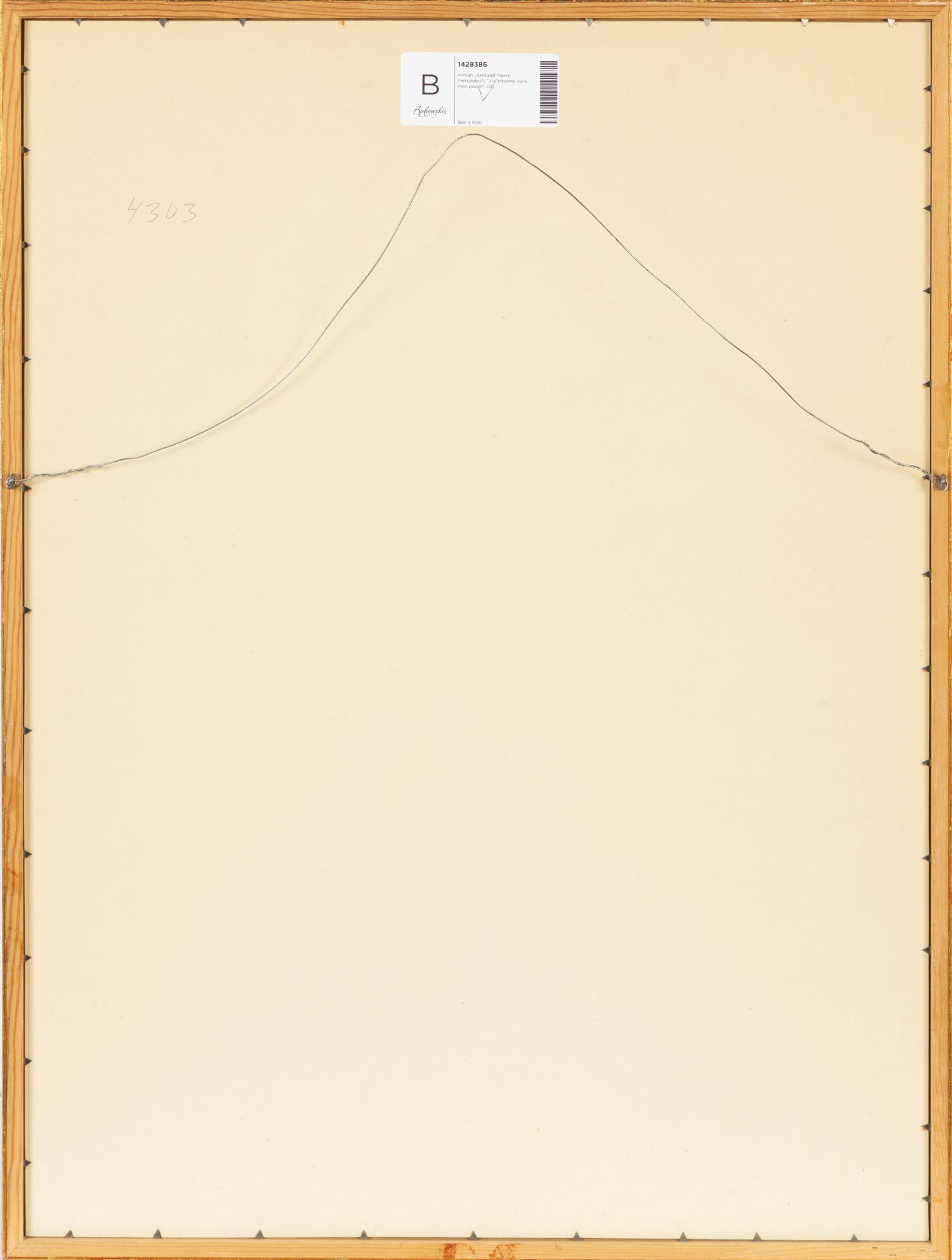 Arman (Armand Pierre Fernandez), lithograph in colours, 1970, signed and numbered 43/300.