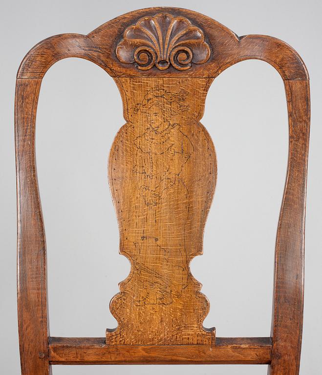 STOLAR, ett par, rokoko, 1700-tal.