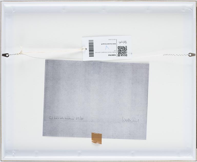 Walter Hirsch, fotografi, signerad a tergo.