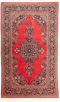 A semiantique Kashan carpet ca 210x135 cm.