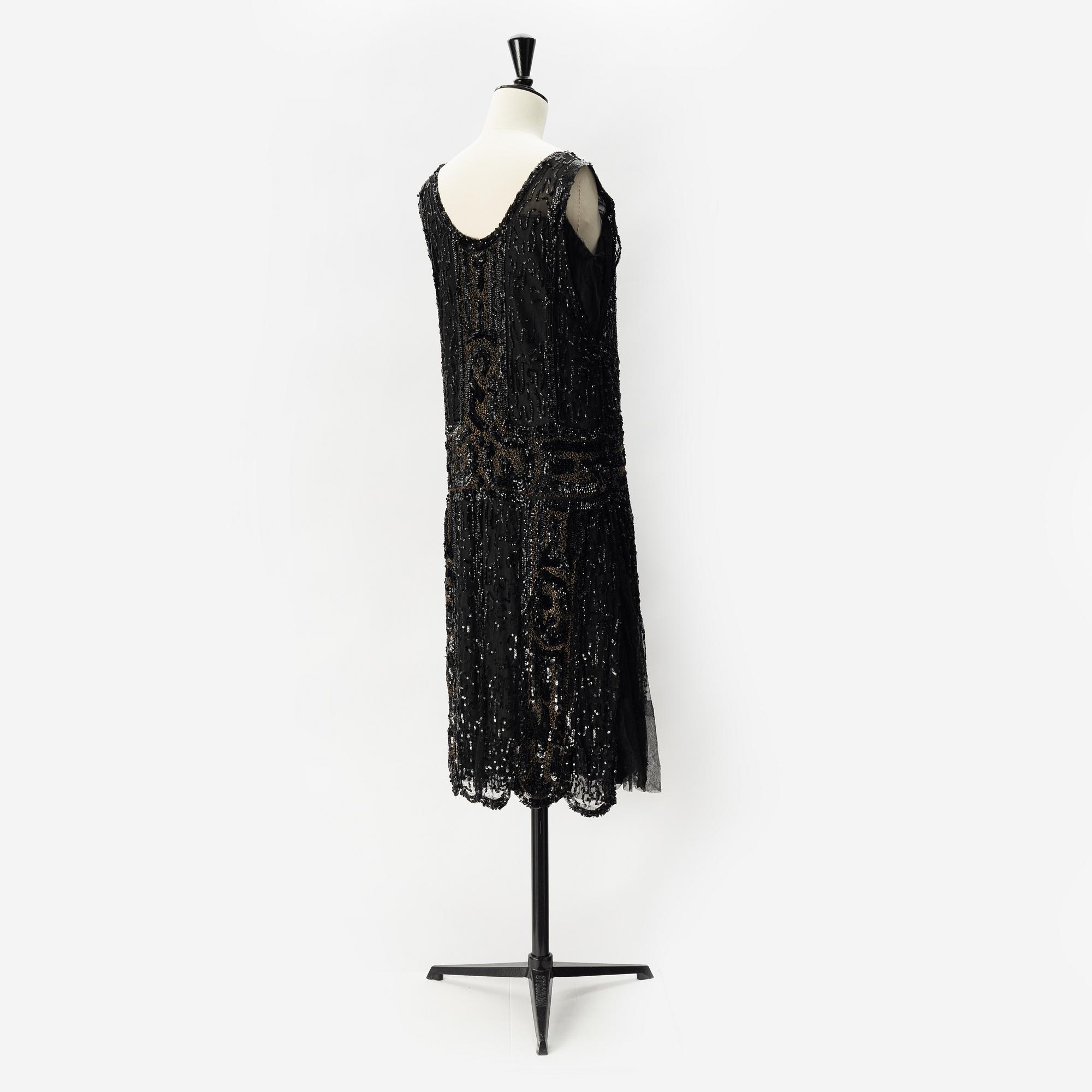 A sequin embroidered 1920's dress.