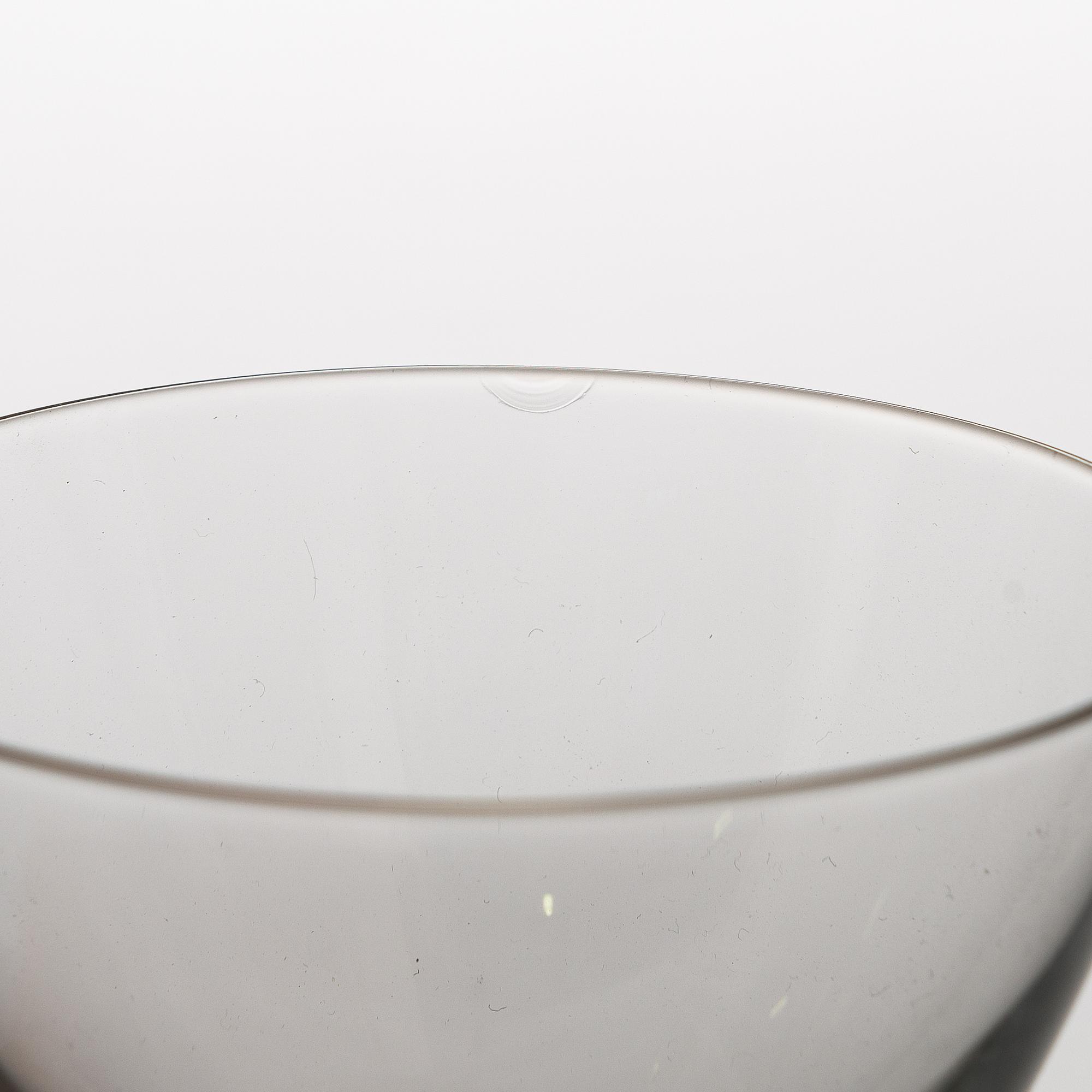 Saara Hopea, A set of 12 mid 1900s cocktail glasses, model 2126, Nuutajärvi Notsjö, Finland.