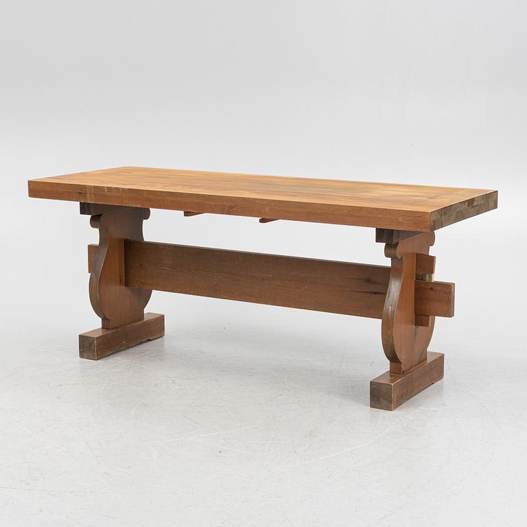 A pine table, mid 20th century.