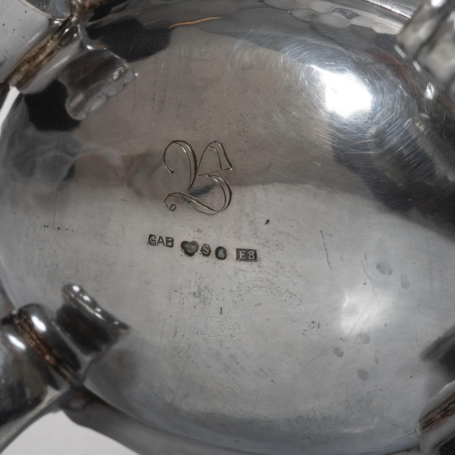 A three-piece silver coffee service, GAB, Stockholm, 1929-31.