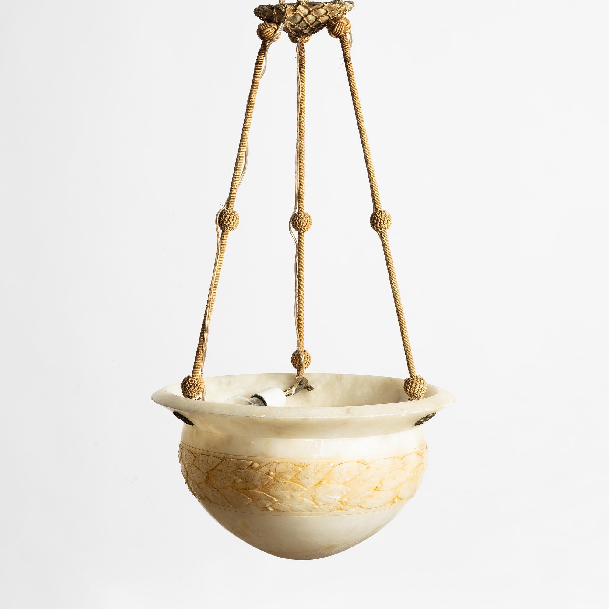 An early 20th century ceiling lamp.