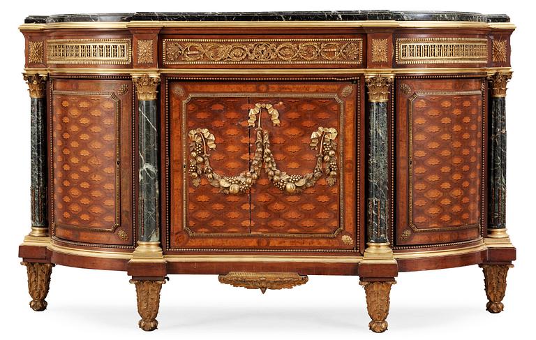 A Louis XVI-style 19th century commode.