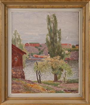 WALLIN, ELIS, olja på duk, sign o dat.