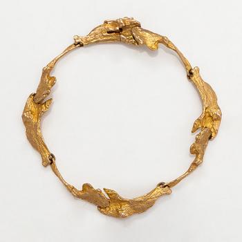 Björn Weckström, "Orchid psychedelic"A 14K gold bracelet . Lapponia 1971.