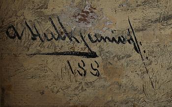 ABRAHAM II HULK, olja på duk, signerad.