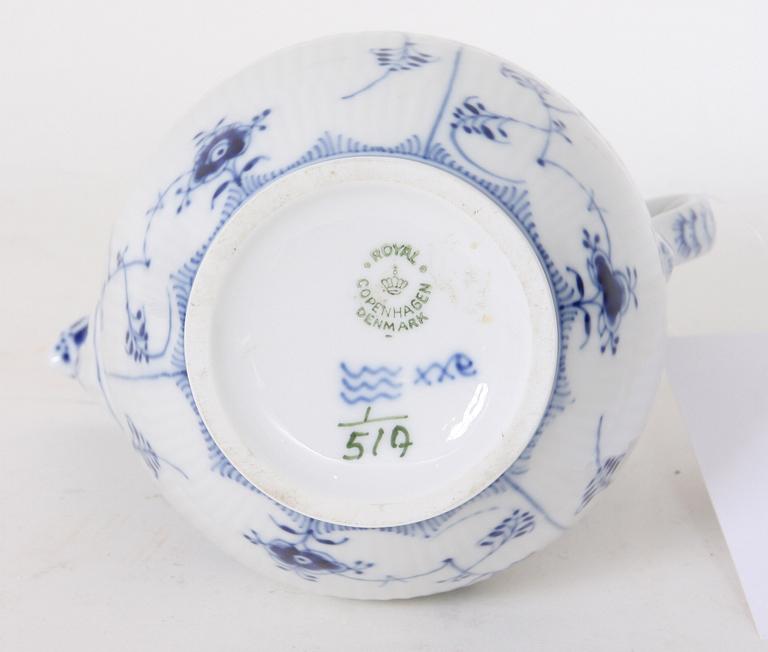 KAFFEKANNA, porslin, "Musselmalet", Kongl Dansk.