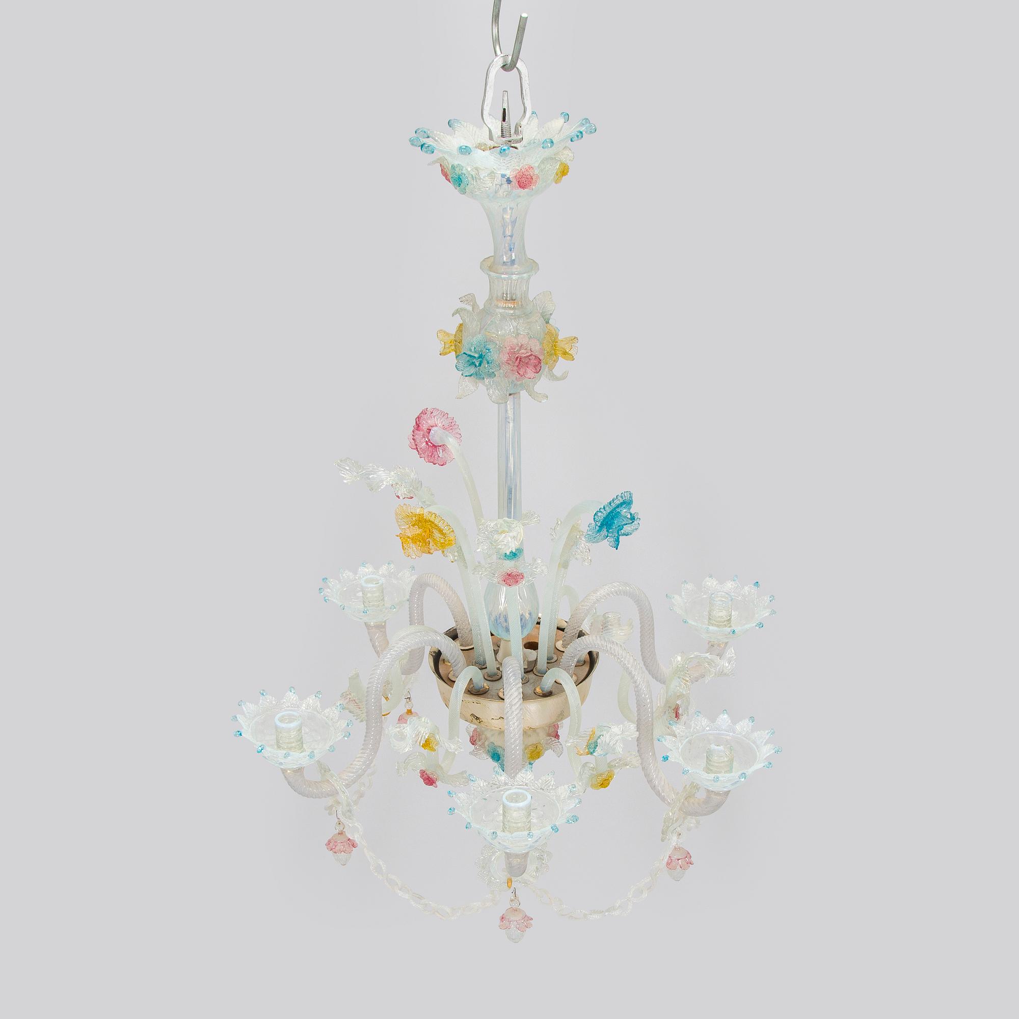 Taklampa, reservdelar för takkrona, Murano Italien.