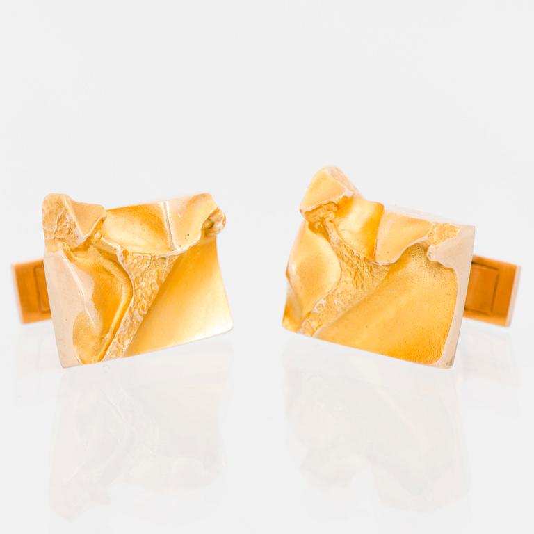 BJÖRN WECKSTRÖM, KALOSINNAPIT, 14K kultaa. Lapponia 1973.