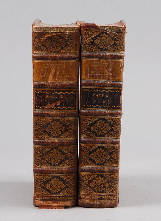 BÖCKER, vol I-II "Lexicon Lation.Svecanum", Uppsala 1790.