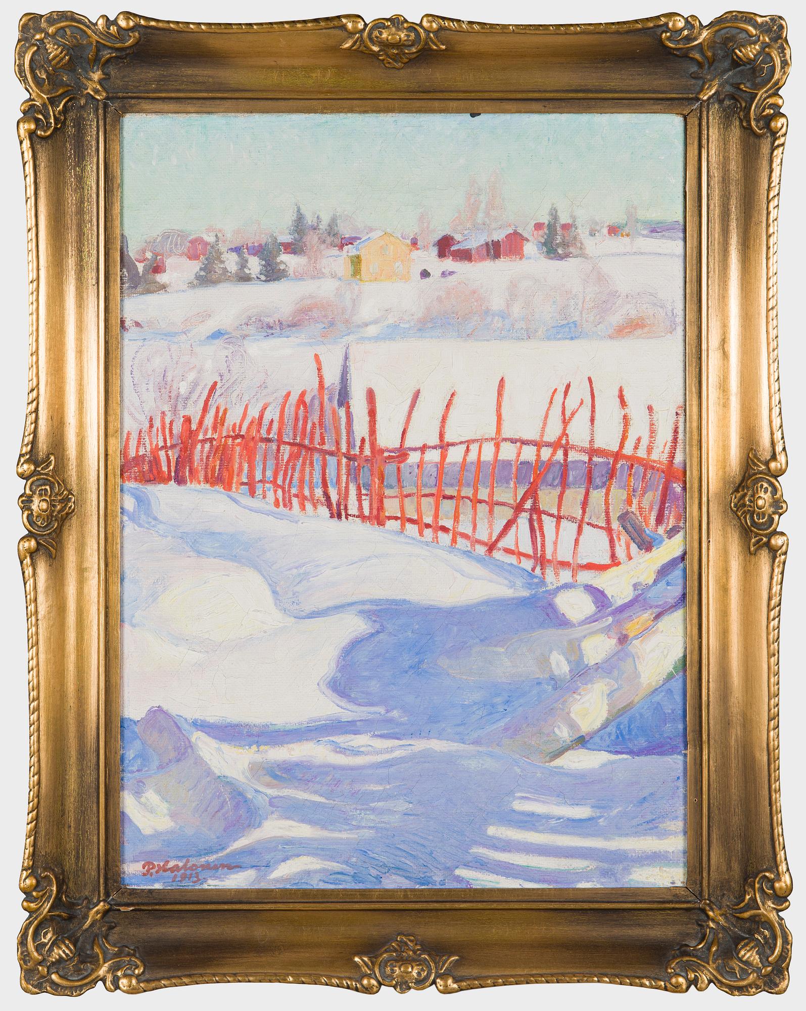 Pekka Halonen, Village in Winter.