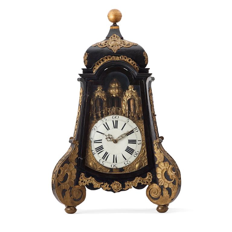 A rococo table clock 18th century.