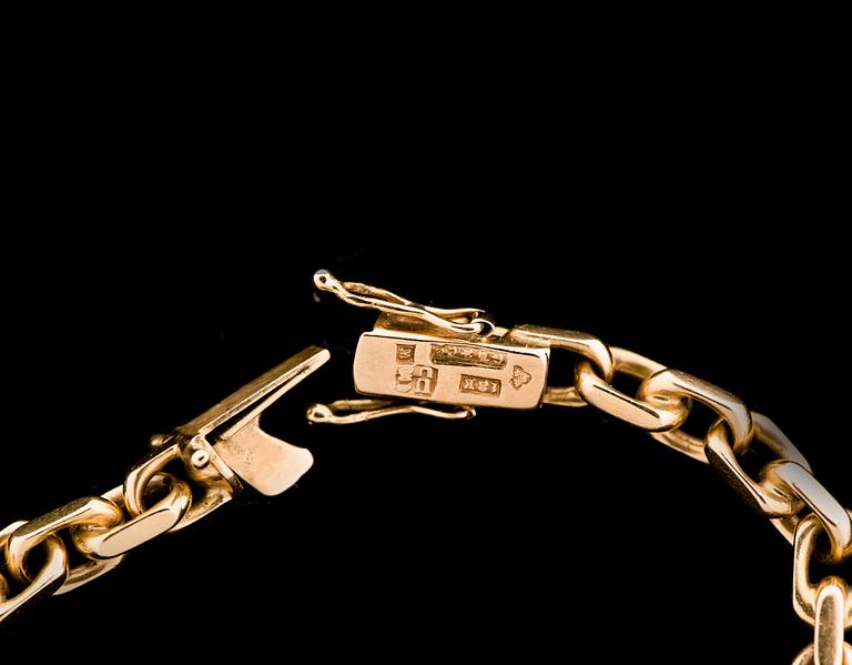 ARMBAND, 18K. Gustav Dahlgren, Malmö. Vikt ca 18 gram.
