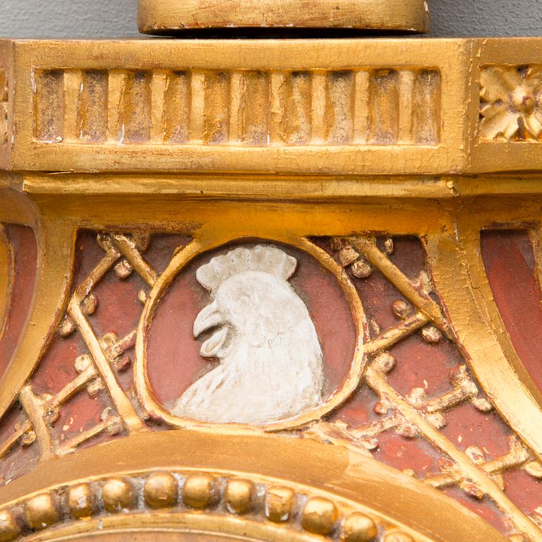 A 19th Century Swedish wall clock.