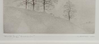 GUNNAR NORRMAN, torrnålsgravyr, signerad och daterad 1980, numrerad 2/20.