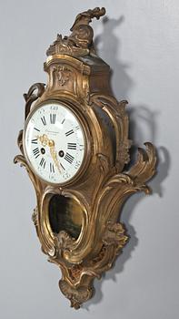 VÄGGPENDYL, Louis XV-stil, Frankrike, runt sekelskiftet 1900.