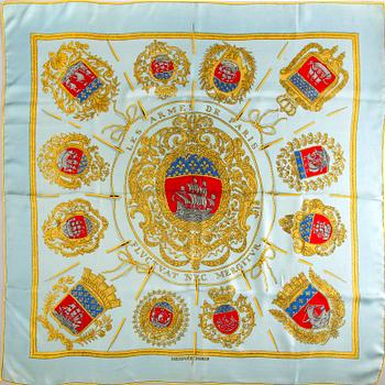 A silk Hèrmes scarf France later part of the 20th century.
