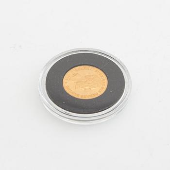 Guldmynt Sverige, Oscar II 10 kr, 1894.