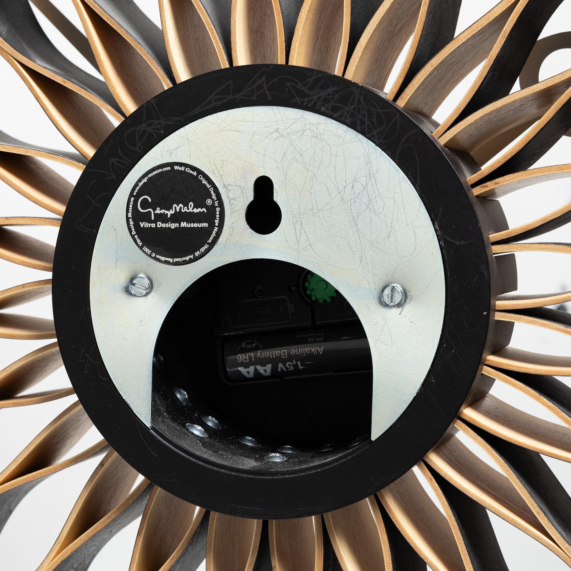 George Nelson, väggur, "Sunflower clock", Vitra.