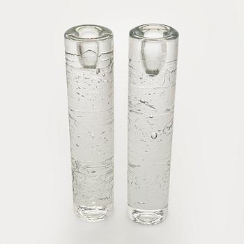 Timo Sarpaneva, kynttilänjalkapari, "Arkipelago"-sarja, Iittala.