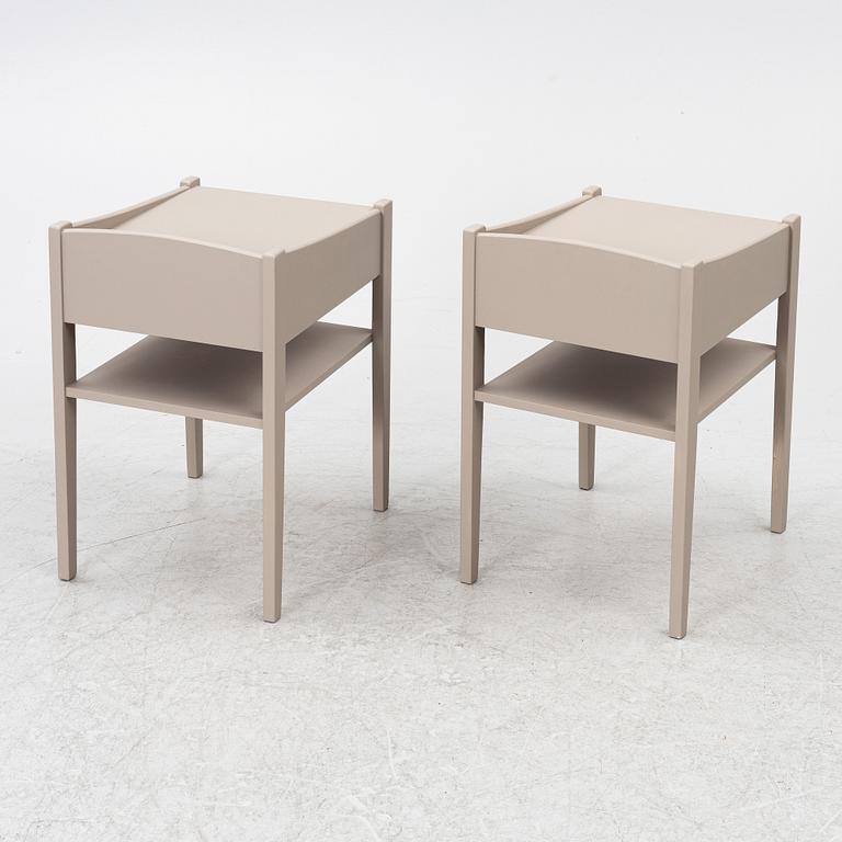 A pair of bedside tables, second half of the 20th century.