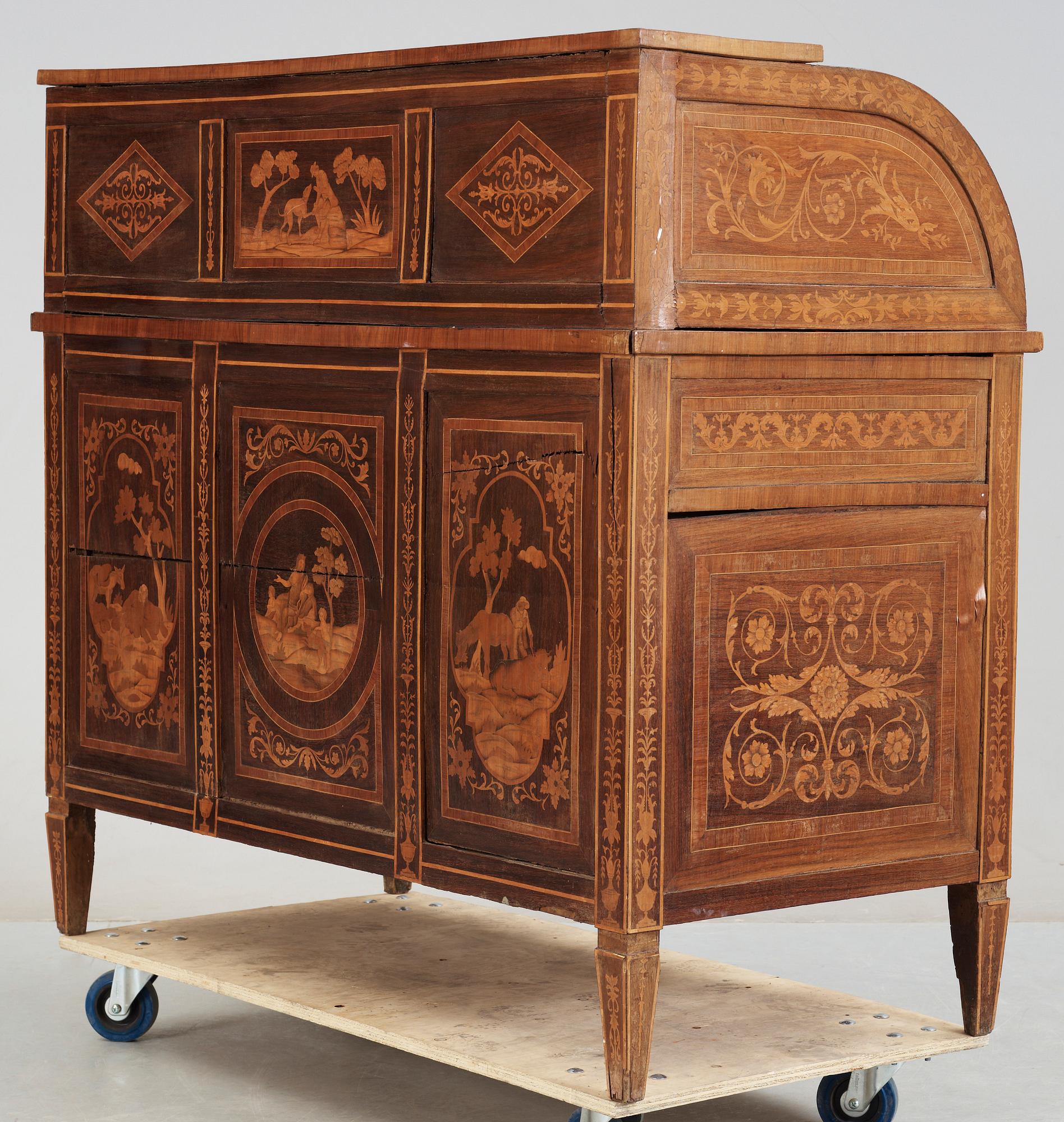 RULLKLAFFSEKRETÄR, Italien, 1800-tal.
