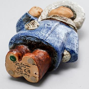 LISA LARSON, three stoneware figurines for Gustavsberg, second half of the 20th century.