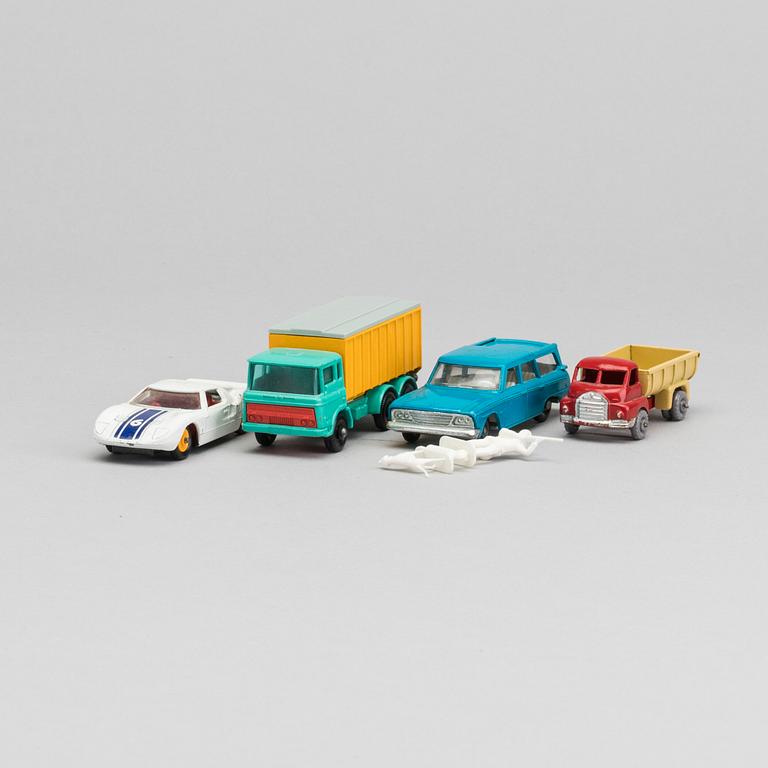 LESNEY MATCHBOX SERIES FOUR CARS.