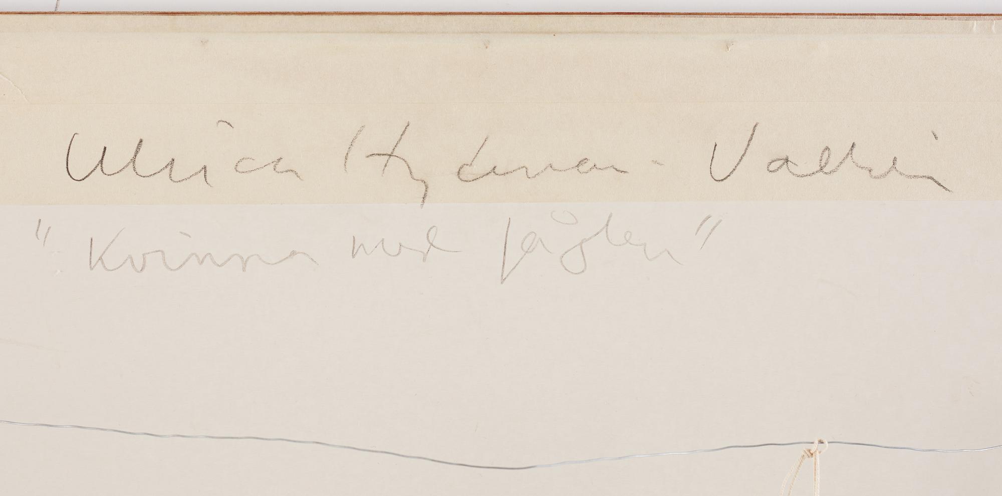 Ulrica Hydman-Vallien, "Kvinna med fåglar".