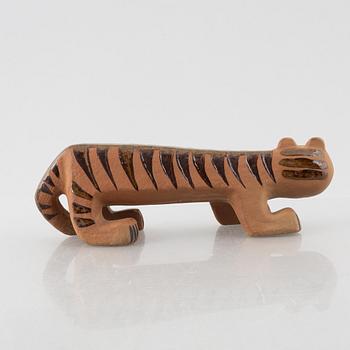 Lisa Larson, figurin, stengods, "Tiger", ur serien "Afrika", Gustavsberg.