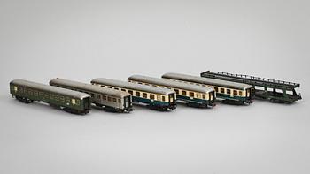 TÅGSET, 16 delar, Märklin, 1900-tal.
