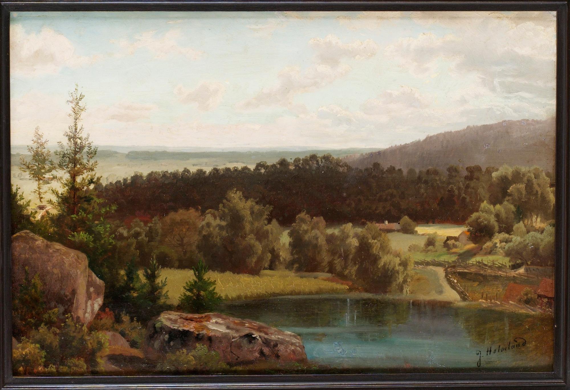 Josefina Holmlund, Vidsträckt sommarlandskap.