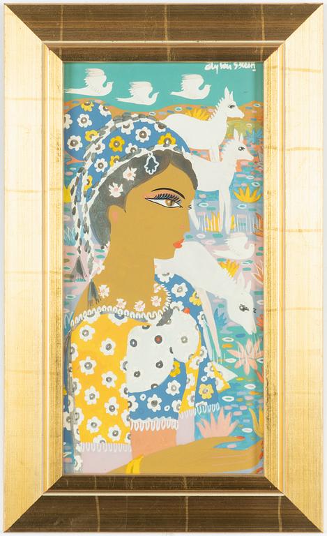 Aly Ben Salem, Translation: "woman with deer.".