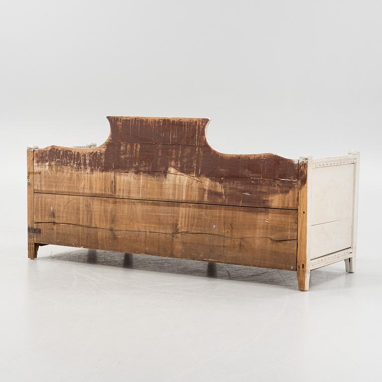 A painted provincial sofa, 19th century.