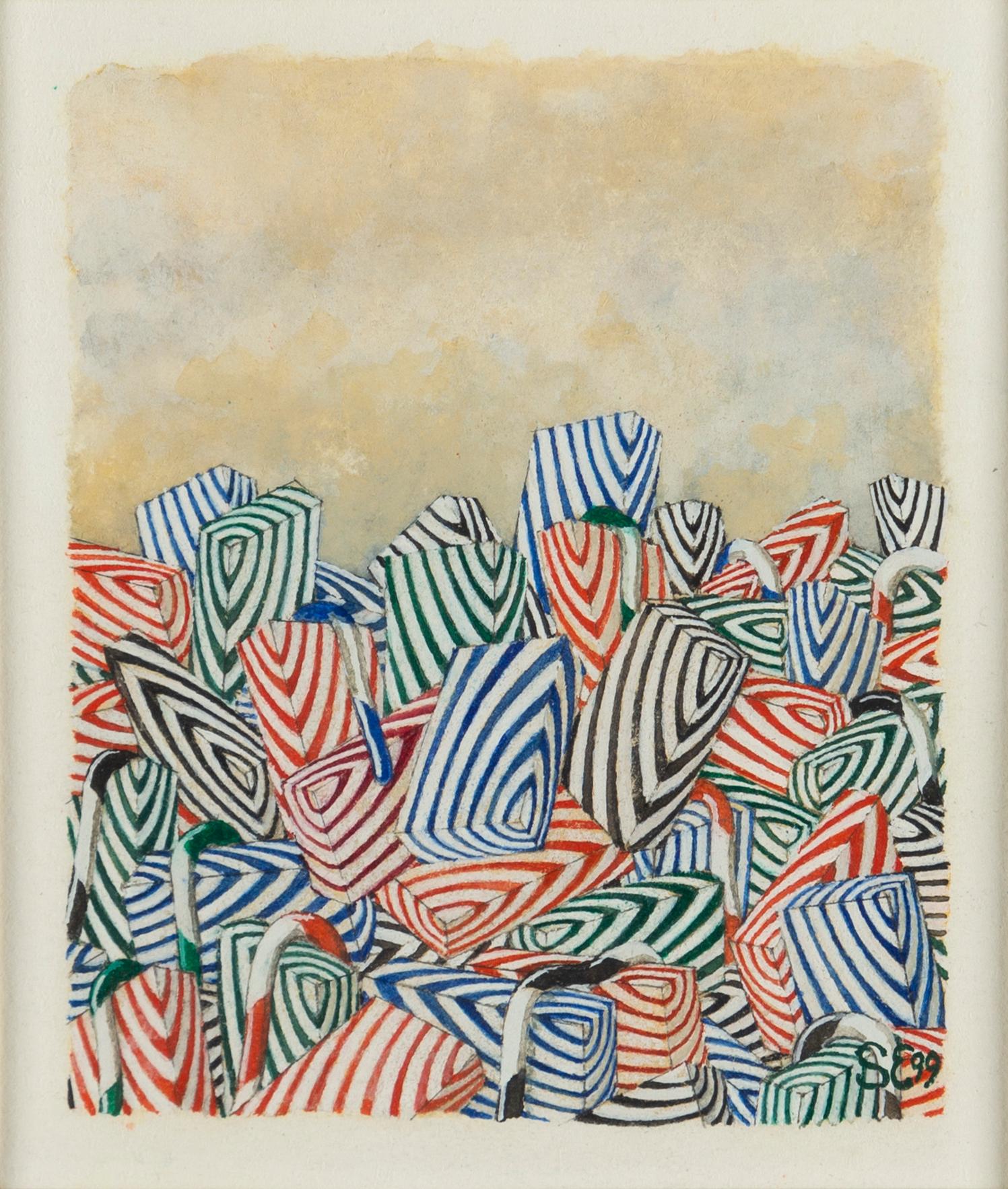 STEN EKLUND, gouache on paper, signed and dated 99.