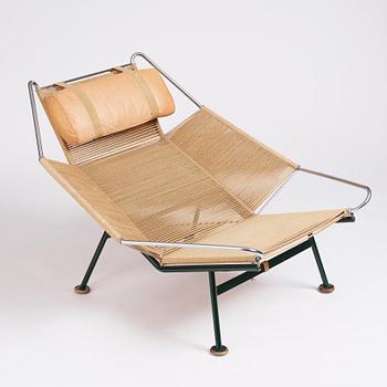 Hans J. Wegner, "Flag Halyard / Snørestolen", easy chair, Getama, Denmark, reportedly 1950s.