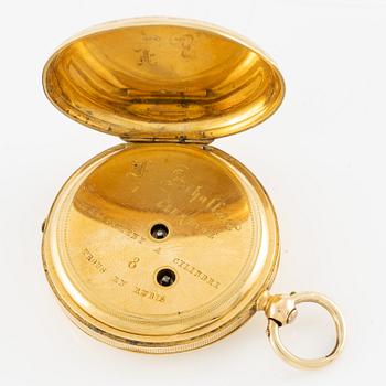 Ladie's pocket watch, hunter, 37 mm.