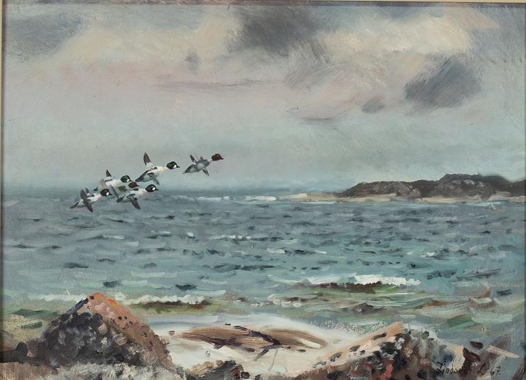 Lindorm Liljefors, Flying Pintails.