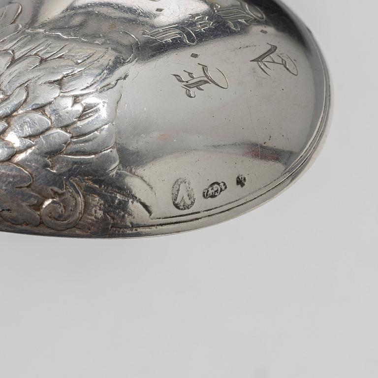 A Danish silver spoon, second half of the 19th Century.