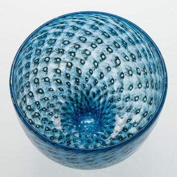 Bertil Vallien, a glass bowl, Boda, signed Boda B. Vallien 57537.