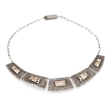 Halsband av silver, Sydamerika 1950/60-tal.