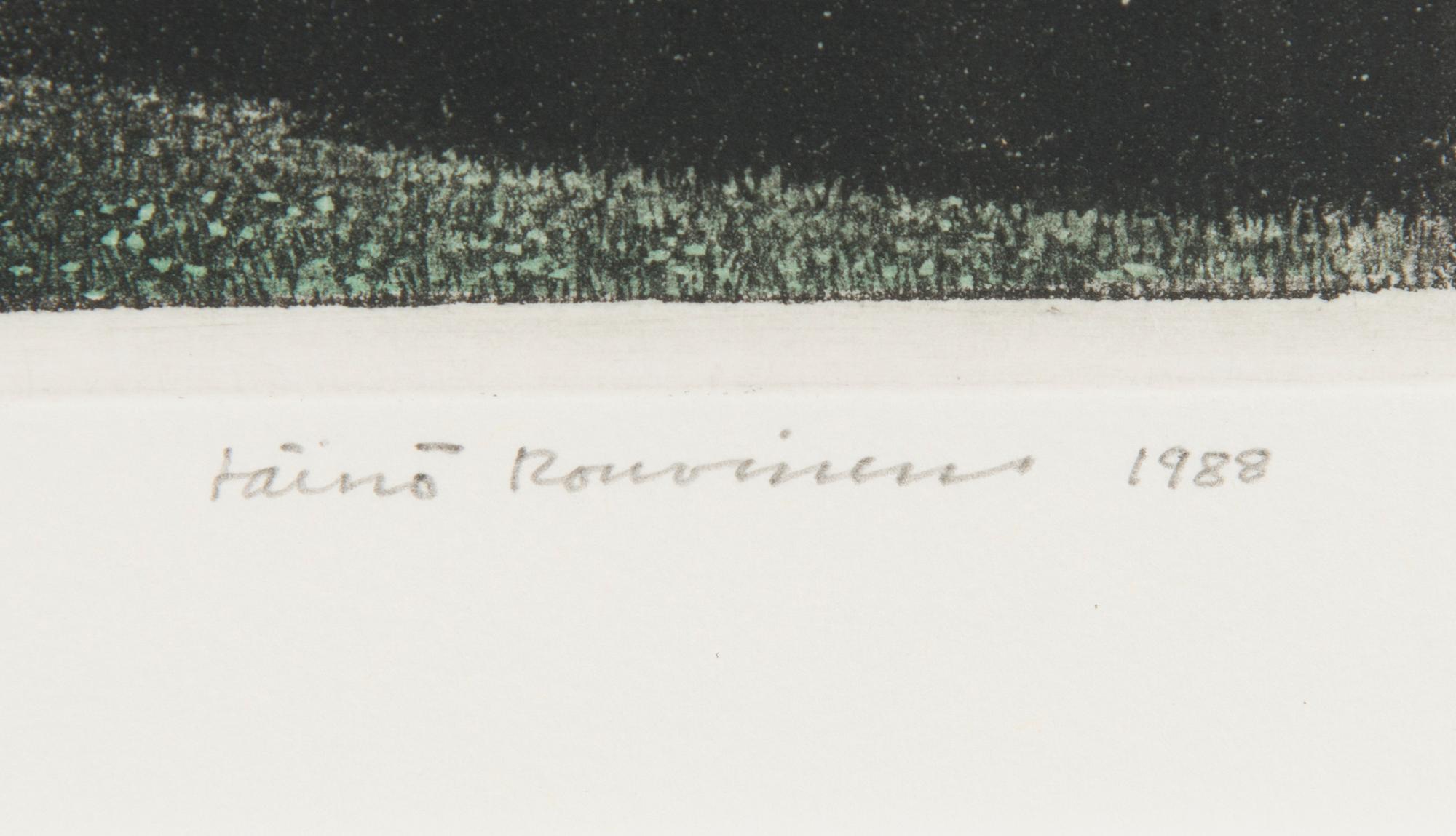 VÄINÖ ROUVINEN, etching, signed and dated 1988, numbered 24/100 T.p.l'a.